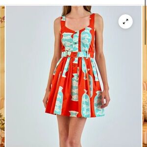 Hunter Bell Eileen Dress in Herring Red!